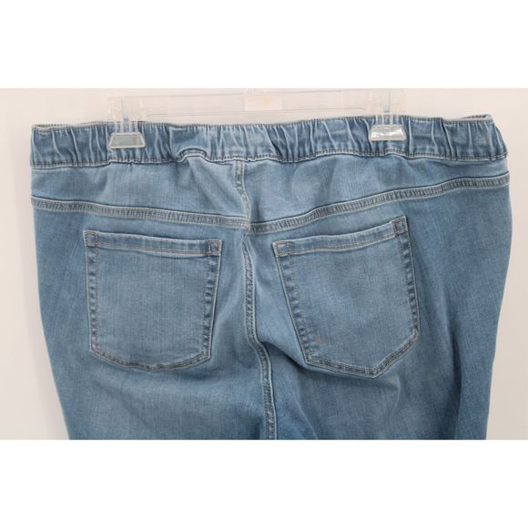 Torrid Womens Jeans Size 1R 1X Blue Light Wash Denim Jeggings Drawstring - Picture 4 of 6